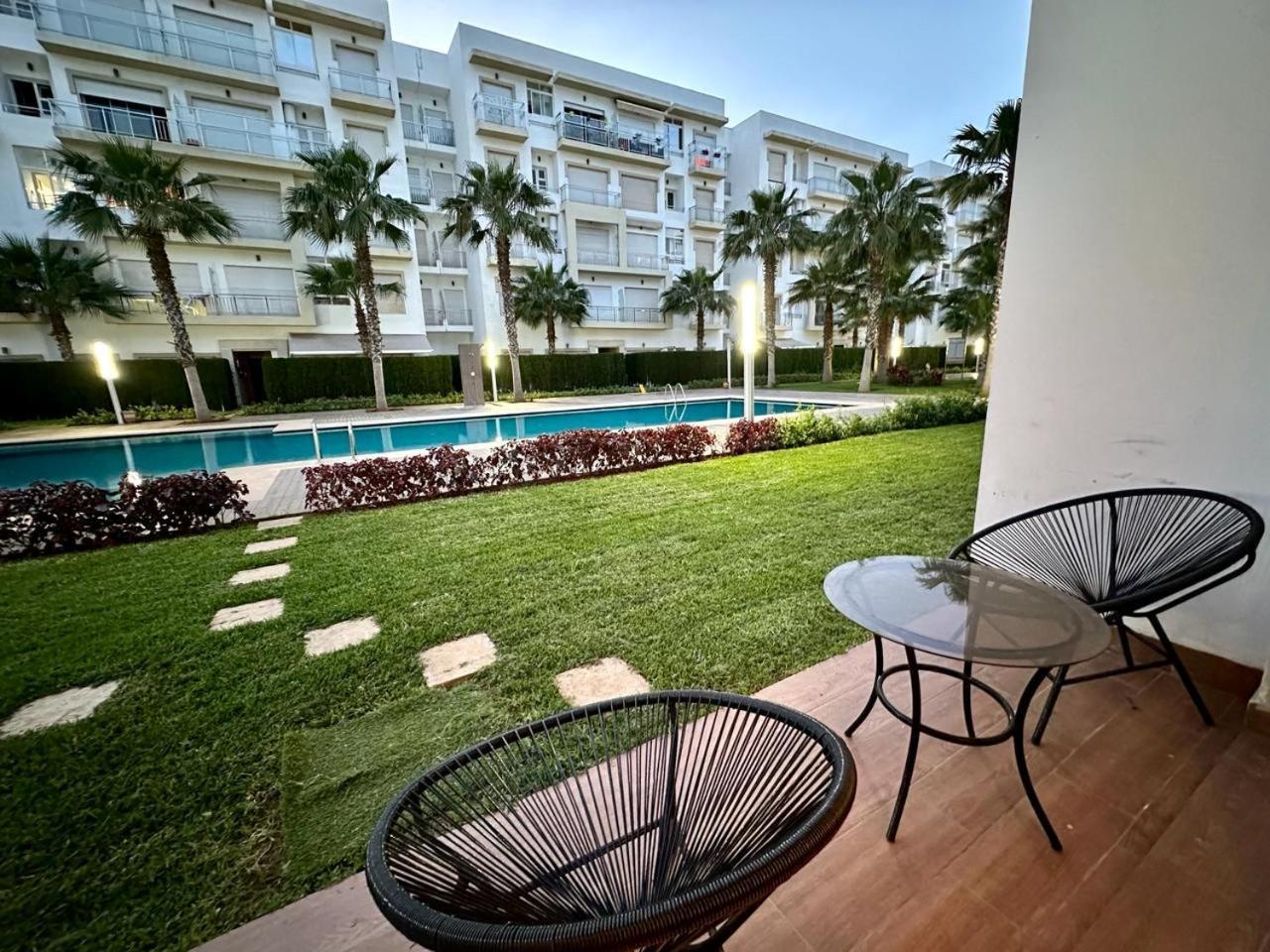 Apparemment De Luxe Vue Piscine Leilighet Bouznika Eksteriør bilde